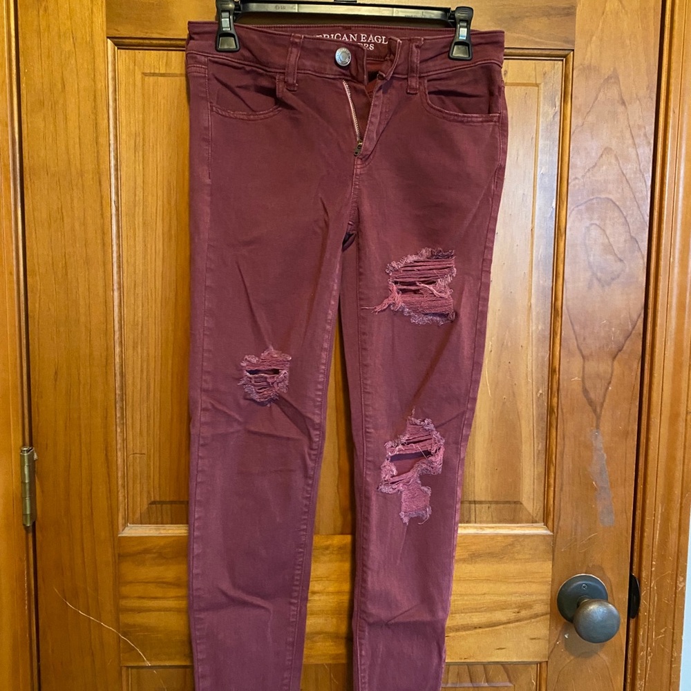 American Eagle ripped jeans